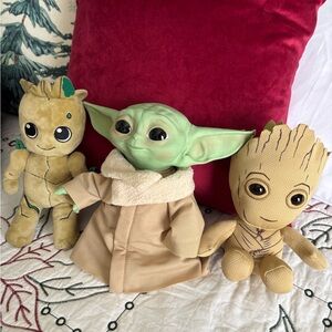 Collection of star wars plushies